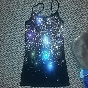 Justice girls size 8 sequin cami